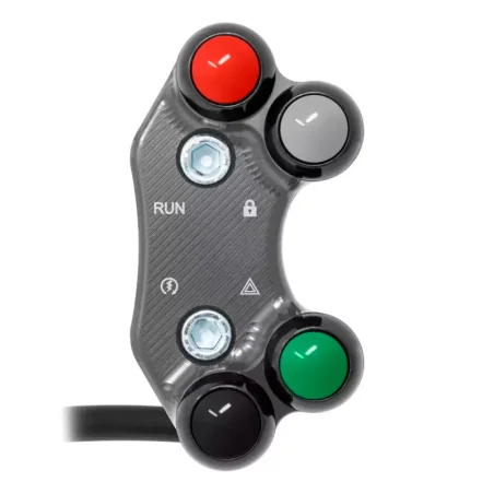 JETPRIME JP PLD 016. Interruptor de manillar Derecho para KTM 1290 Super Duke Adventure (Orificios Alineados) TITANIO