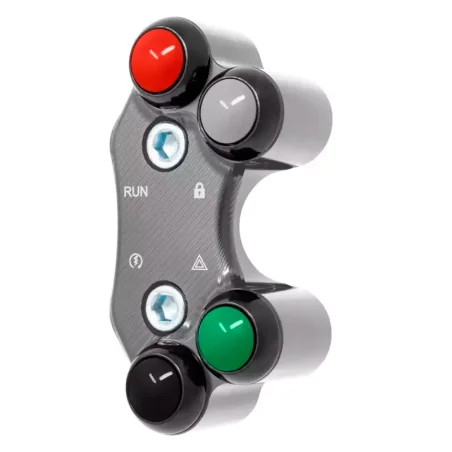 JETPRIME JP PLD 016. Interruptor de manillar Derecho para KTM 1290 Super Duke Adventure (Orificios Alineados) TITANIO