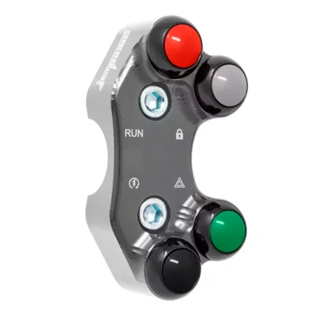 JETPRIME JP PLD 016. Interruptor de manillar Derecho para KTM 1290 Super Duke Adventure (Orificios Alineados) TITANIO