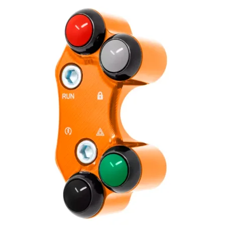 JETPRIME JP PLDB 016 O Interruptor de manillar derecho JETPRIME KTM 1290 SUPERDUKE-ADVENTURE orificios desalineados NARANJA
