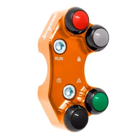 JETPRIME JP PLDB 016 O Interruptor de manillar derecho JETPRIME KTM 1290 SUPERDUKE-ADVENTURE orificios desalineados NARANJA