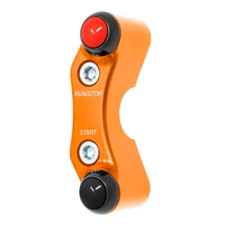 JETPRIME JP PLD 048 Interruptor de manillar derecho JETPRIME KTM 890 ADVENTURE orificios alineados NARANJA
