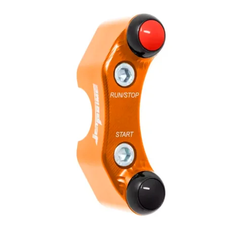 JETPRIME JP PLD 048 Interruptor de manillar derecho JETPRIME KTM 890 ADVENTURE orificios alineados NARANJA