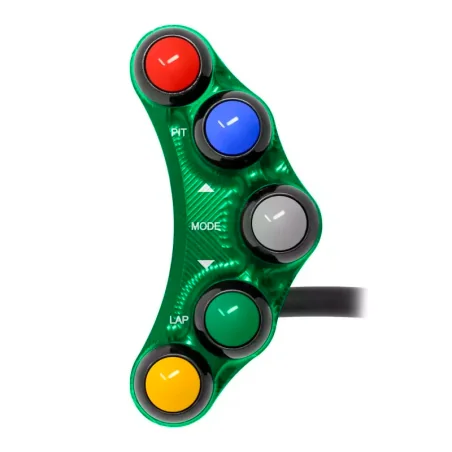 Jetprime JP PLSR 004 V Piña Izquierda RACING 5 botones Jetprime KAWASAKI ZX-10R-R 2016-2018 VERDE