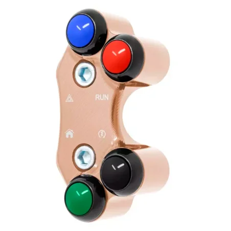 JETPRIME JP PLDB 039 C Interruptor de manillar derecho JETPRIME Triumph Street Triple 765 RS-MOTO2 orificios desalineados COBRE