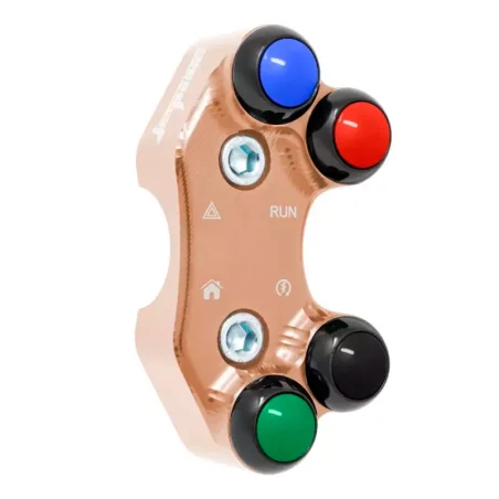 JETPRIME JP PLDB 039 C Interruptor de manillar derecho JETPRIME Triumph Street Triple 765 RS-MOTO2 orificios desalineados COBRE