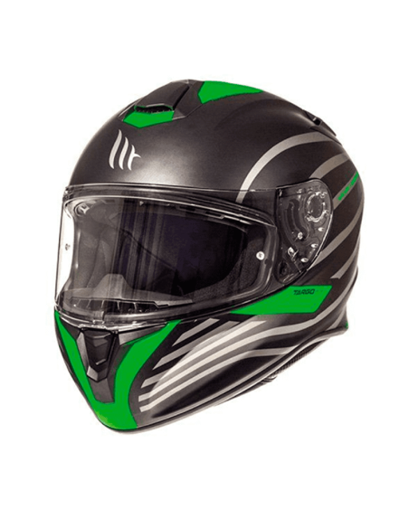 Casco MT Targo Doppler verde negro