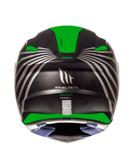Casco MT Targo Doppler verde negro