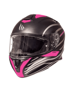 Casco MT Targo Doppler rosa negro