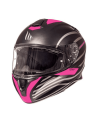 Casco MT Targo Doppler rosa negro