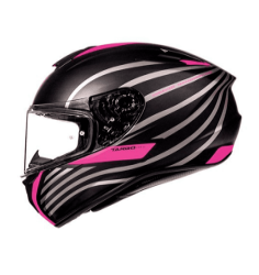 Casco MT Targo Doppler rosa negro 2