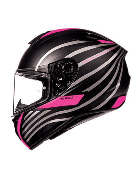 Casco MT Targo Doppler rosa negro