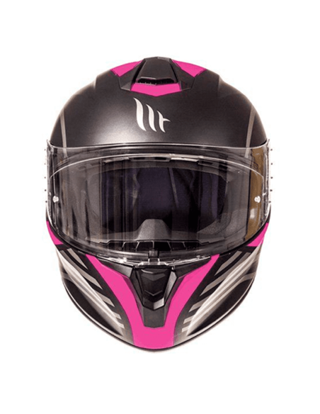 Casco MT Targo Doppler rosa negro
