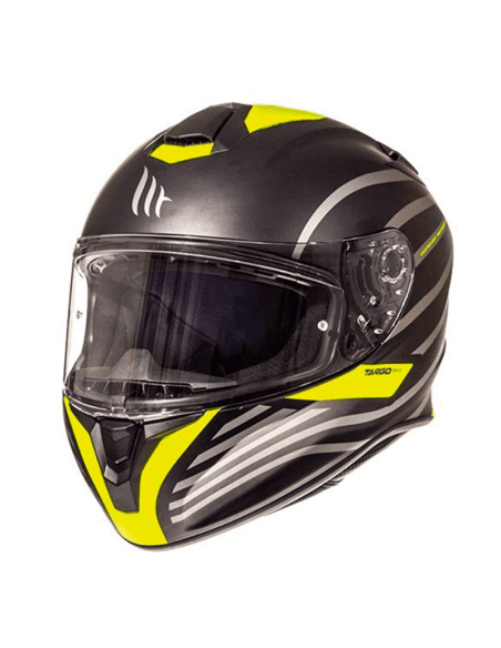 Casco MT Targo Doppler amarillo negro