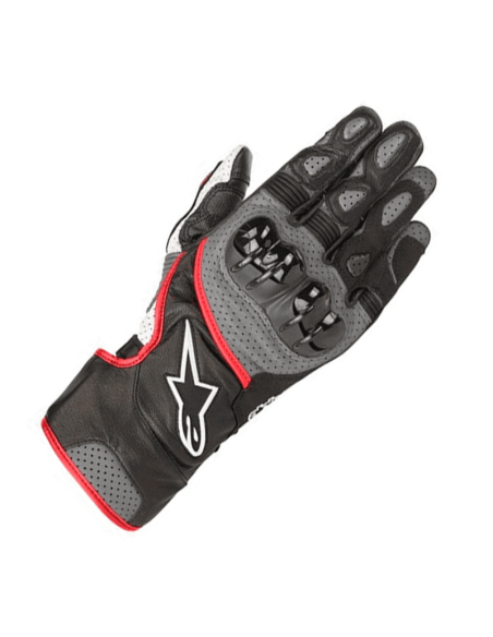 Guantes ALPINESTARS SP-2 V2 Gris, blanco y rojo