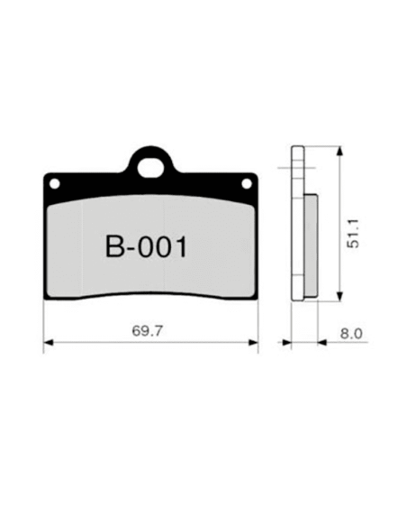 ZCOO Pastillas de freno B001 EXC (ENDURANCE)