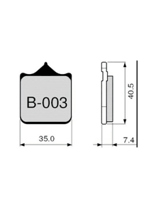 ZCOO Pastillas de freno B003 EXC (ENDURANCE)