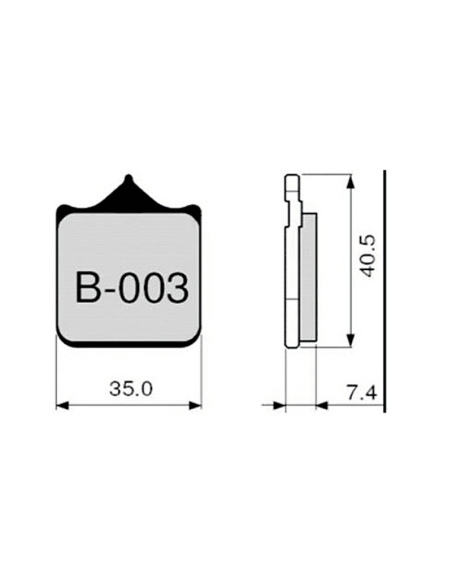 Bremsbeläge ZCOO B003 EXC (ENDURANCE)