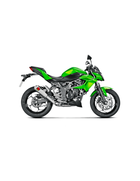 AKRAPOVIC SLIP ON TITANIO KAWASAKI NINJA Z 250 SL 2015-17 NICHT ZUGELASSEN