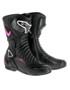 BOTAS ALPINESTARS STELLA SMX-6 V2 SEÑORA NEGRO / FUCSIA / BLANCO