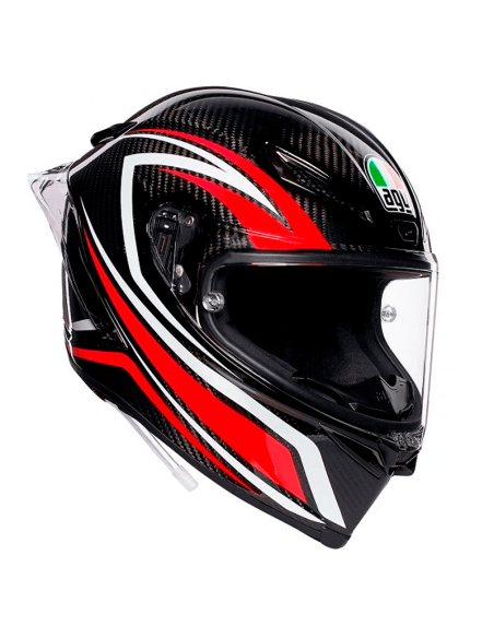 HELM AGV TRACK GP R STACCATA CARBON / ROT