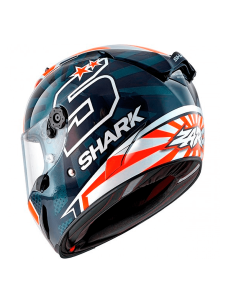 CASCO SHARK RACE-R PRO REPLICA ZARCO 2019 AZUL / BLANCO / NARANJA 2