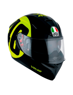 CASCO AGV K-3 SV PINLOCK ROSSI BOLLO 46 NEGRO / AMARILLO