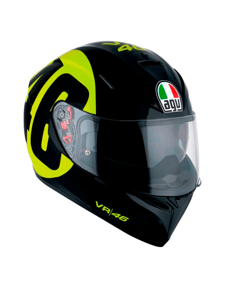 CASCO AGV K-3 SV PINLOCK ROSSI BOLLO 46 NEGRO / AMARILLO