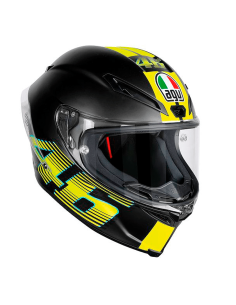CASCO AGV CORSA R ROSSI V46 MATE NEGRO