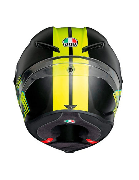 CASCO AGV CORSA R ROSSI V46 MATE NEGRO