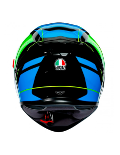 CASCO AGV K-5 S PINLOCK MAXVISION CORE NEGRO / CIAN / AMARILLO FLUO 2