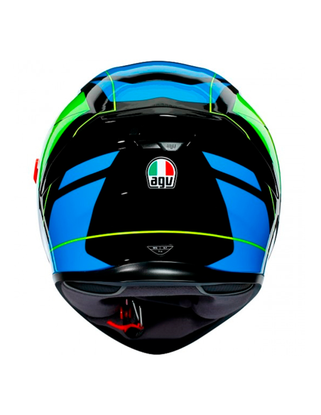 CASCO AGV K-5 S PINLOCK MAXVISION CORE NEGRO / CIAN / AMARILLO FLUO