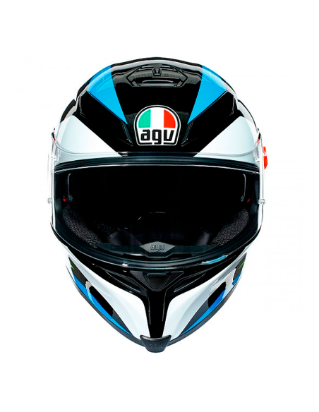 CASCO AGV K-5 S PINLOCK MAXVISION CORE NEGRO / CIAN / AMARILLO FLUO