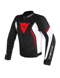 CHAQUETA DAINESE AVRO D2 TEX NEGRO / BLANCO / ROJO