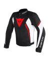 CHAQUETA DAINESE AVRO D2 TEX NEGRO / BLANCO / ROJO