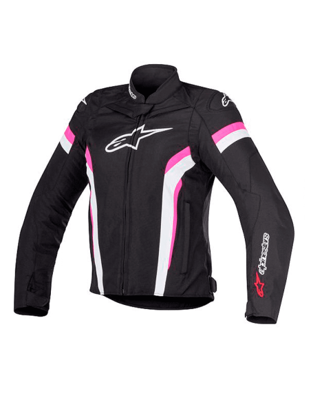 CHAQUETA ALPINESTARS STELLA T-GP PLUS R V2 SEÑORA NEGRO / BLANCO / FUCSIA