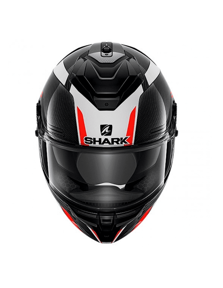 HELM SHARK SPARTAN GT CARBON TRACKER CARBON / BLAU / ROT