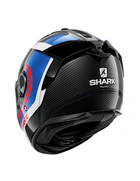 CASCO SHARK SPARTAN GT CARBON TRACKER CARBONO / AZUL / ROJO