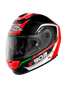 HELM X-LITE X-903 KAVALLCADE N-COM SCHWARZ / ROT