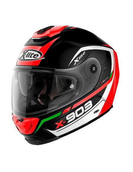 HELM X-LITE X-903 KAVALLCADE N-COM SCHWARZ / ROT