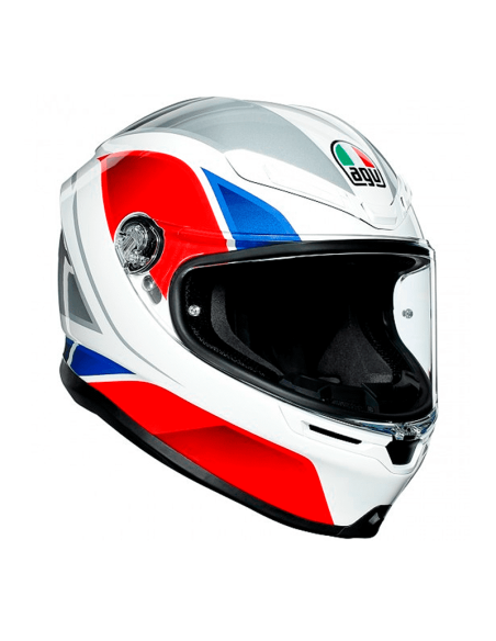 HELM AGV K6 HYPHEN WEISS / ROT / BLAU