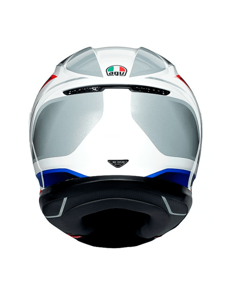 HELM AGV K6 HYPHEN WEISS / ROT / BLAU