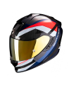 CASCO SCORPION EXO-1400 CARBON AIR LEGIONE ROJO / AZUL