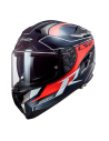 HELM LS2 FF327 HERAUSFORDERUNG CARBON-GITTER BLAU / ROT