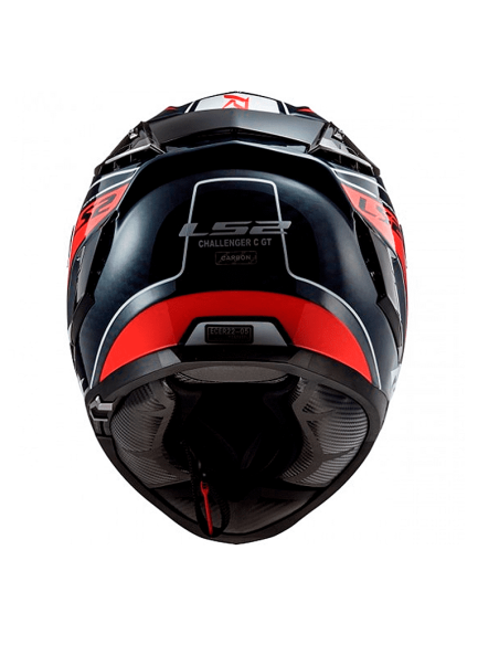 HELM LS2 FF327 HERAUSFORDERUNG CARBON-GITTER BLAU / ROT