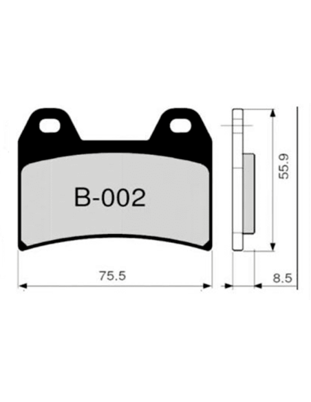 Pastillas de freno ZCOO B002 EXC (ENDURANCE)