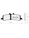 Bremsbeläge ZCOO B005 EXC (ENDURANCE) Für BREMBO M40, M50, GP4-MS, GP4-RS, GP4-RX SÄTTEL