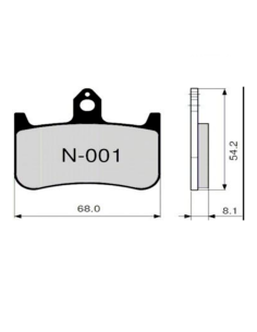 Bremsbeläge ZCOO N001 EXC (ENDURANCE)