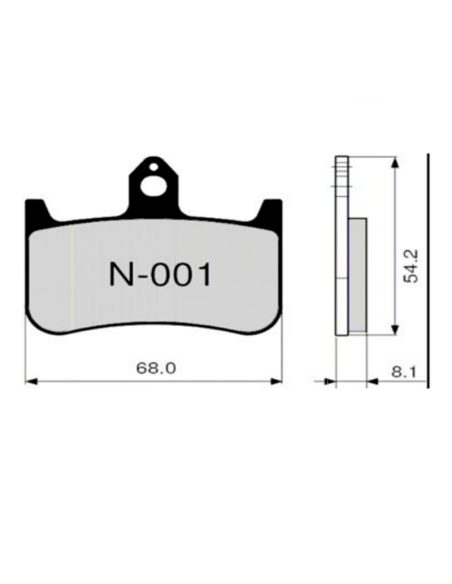 Bremsbeläge ZCOO N001 EXC (ENDURANCE)