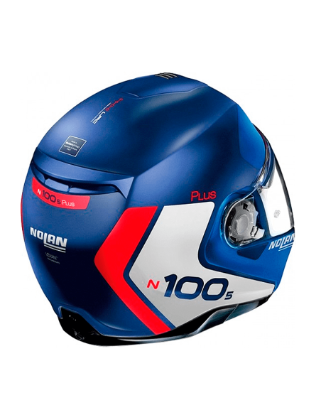 CASCO NOLAN N100-5 PLUS DISTINTIVO N-COM IMPERADOR PLANO AZUL